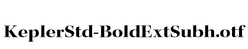 KeplerStd-BoldExtSubh