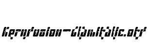 Kernfusion-GlamItalic