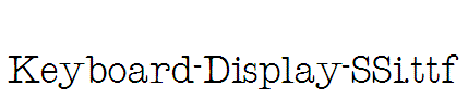 Keyboard-Display-SSi