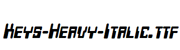 Keys-Heavy-Italic