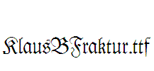 KlausBFraktur