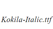 Kokila-Italic