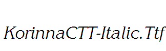 KorinnaCTT-Italic
