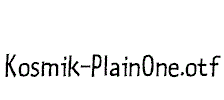 Kosmik-PlainOne