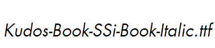 Kudos-Book-SSi-Book-Italic
