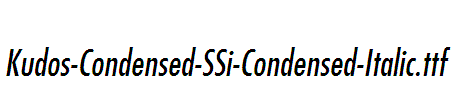 Kudos-Condensed-SSi-Condensed-Italic