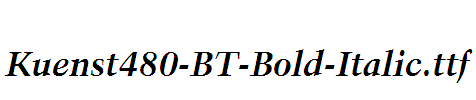 Kuenst480-BT-Bold-Italic
