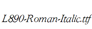 L890-Roman-Italic