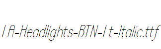 LA-Headlights-BTN-Lt-Italic