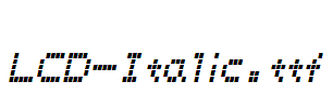 LCD-Italic