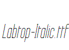 Labtop-Italic