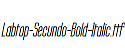 Labtop-Secundo-Bold-Italic