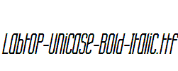 Labtop-Unicase-Bold-Italic