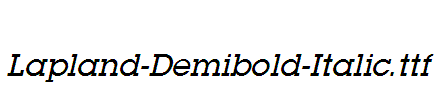 Lapland-Demibold-Italic