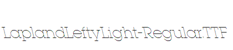 LaplandLeftyLight-Regular