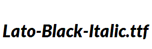 Lato-Black-Italic