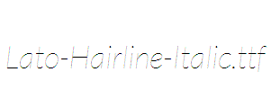 Lato-Hairline-Italic