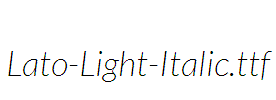 Lato-Light-Italic