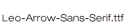 Leo-Arrow-Sans-Serif