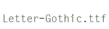 Letter-Gothic