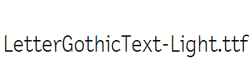 LetterGothicText-Light