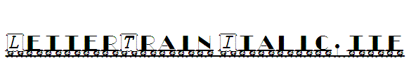 LetterTrain-Italic