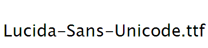 Lucida-Sans-Unicode