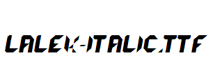 lalek-Italic