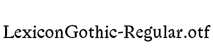 LexiconGothic-Regular