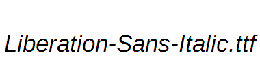 Liberation-Sans-Italic