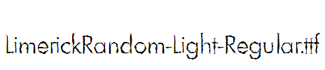 LimerickRandom-Light-Regular