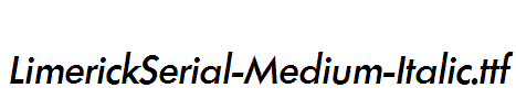 LimerickSerial-Medium-Italic