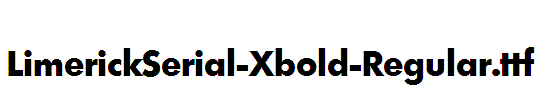 LimerickSerial-Xbold-Regular