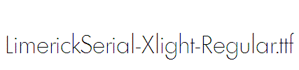 LimerickSerial-Xlight-Regular