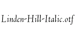 Linden-Hill-Italic