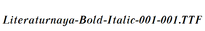 Literaturnaya-Bold-Italic-001-001