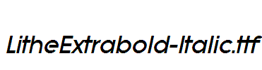 LitheExtrabold-Italic