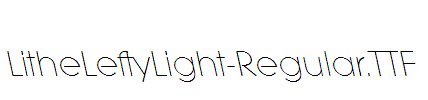 LitheLeftyLight-Regular