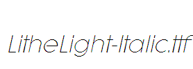 LitheLight-Italic