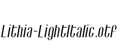 Lithia-LightItalic