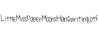 LittleMissPaperMoonsHandwriting