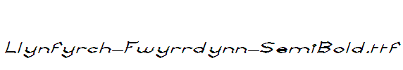 Llynfyrch-Fwyrrdynn-SemiBold