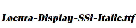 Locura-Display-SSi-Italic