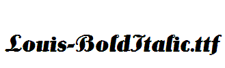 Louis-BoldItalic