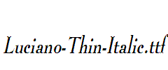 Luciano-Thin-Italic