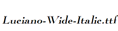 Luciano-Wide-Italic