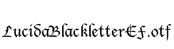 LucidaBlackletterEF