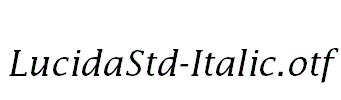 LucidaStd-Italic