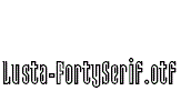 Lusta-FortySerif