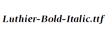 Luthier-Bold-Italic